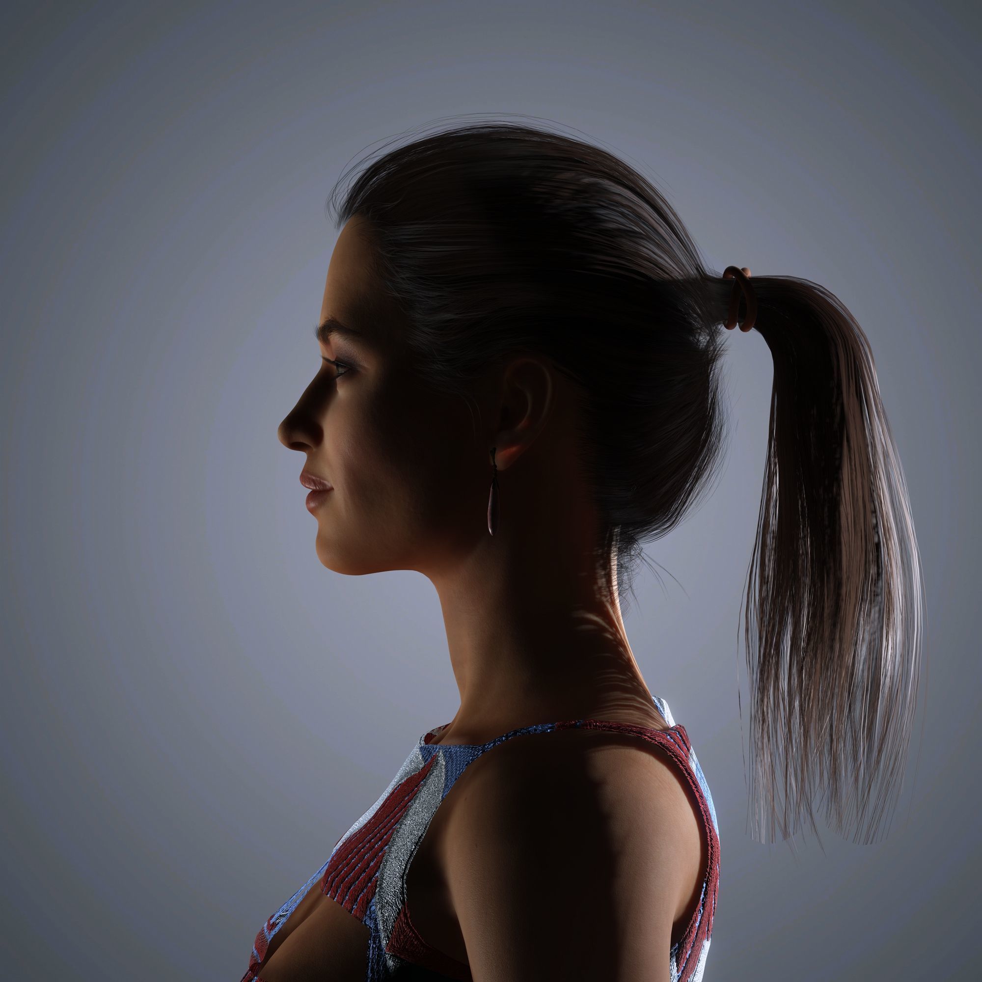 Irina Shayk Character 3D Model Low-poly 3D model_7