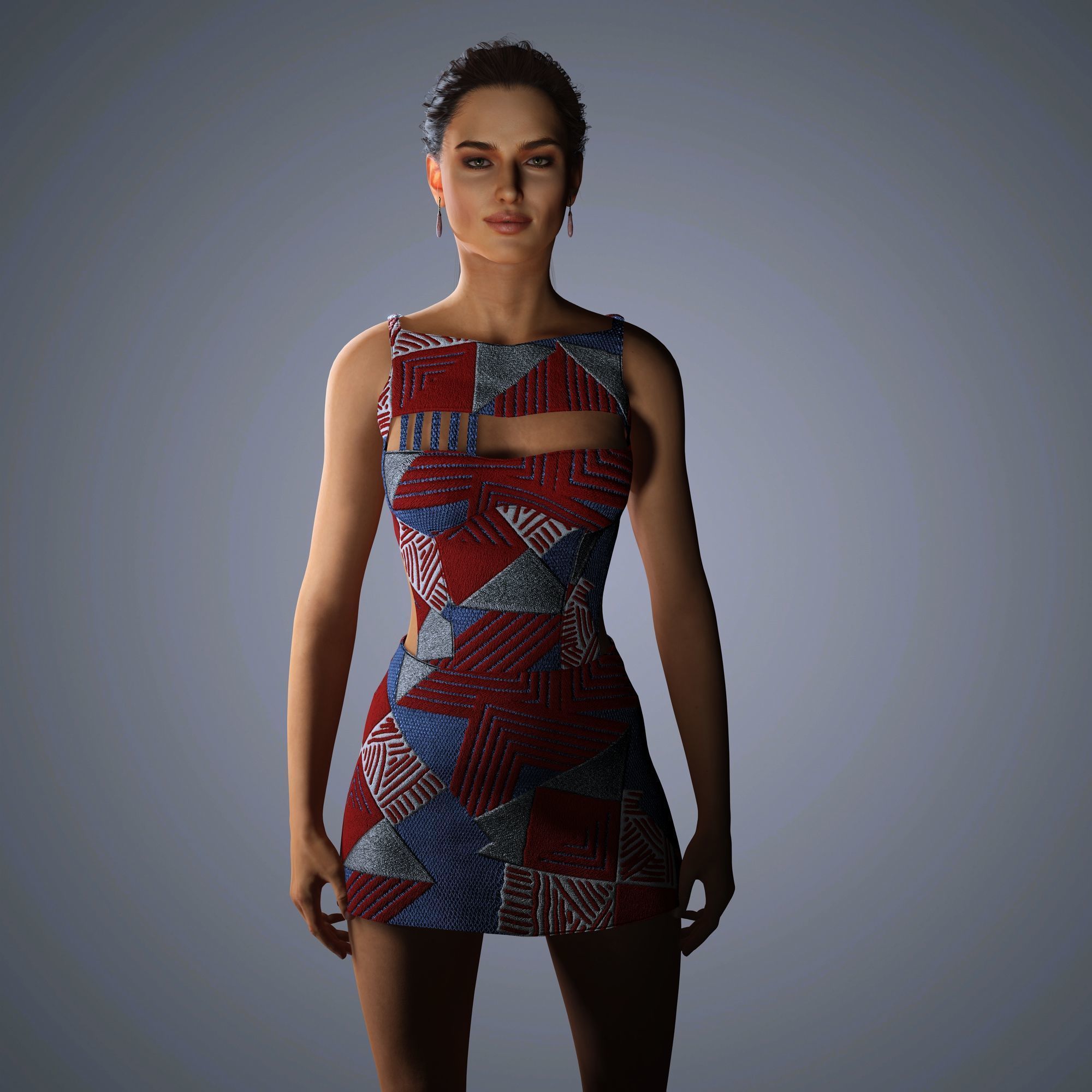 Irina Shayk Character 3D Model Low-poly 3D model_11