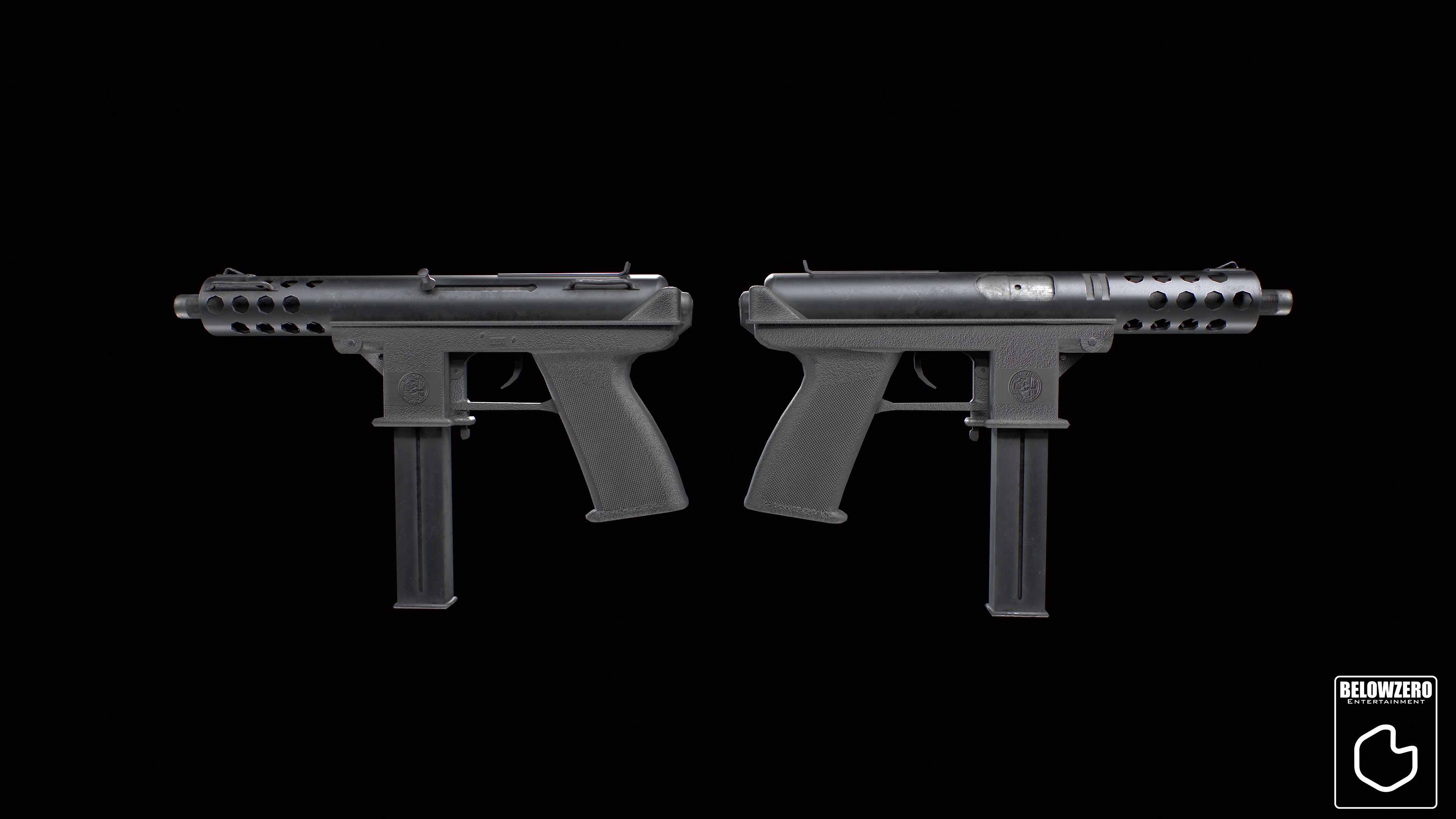 Tec-9 Low-poly 3D model_5