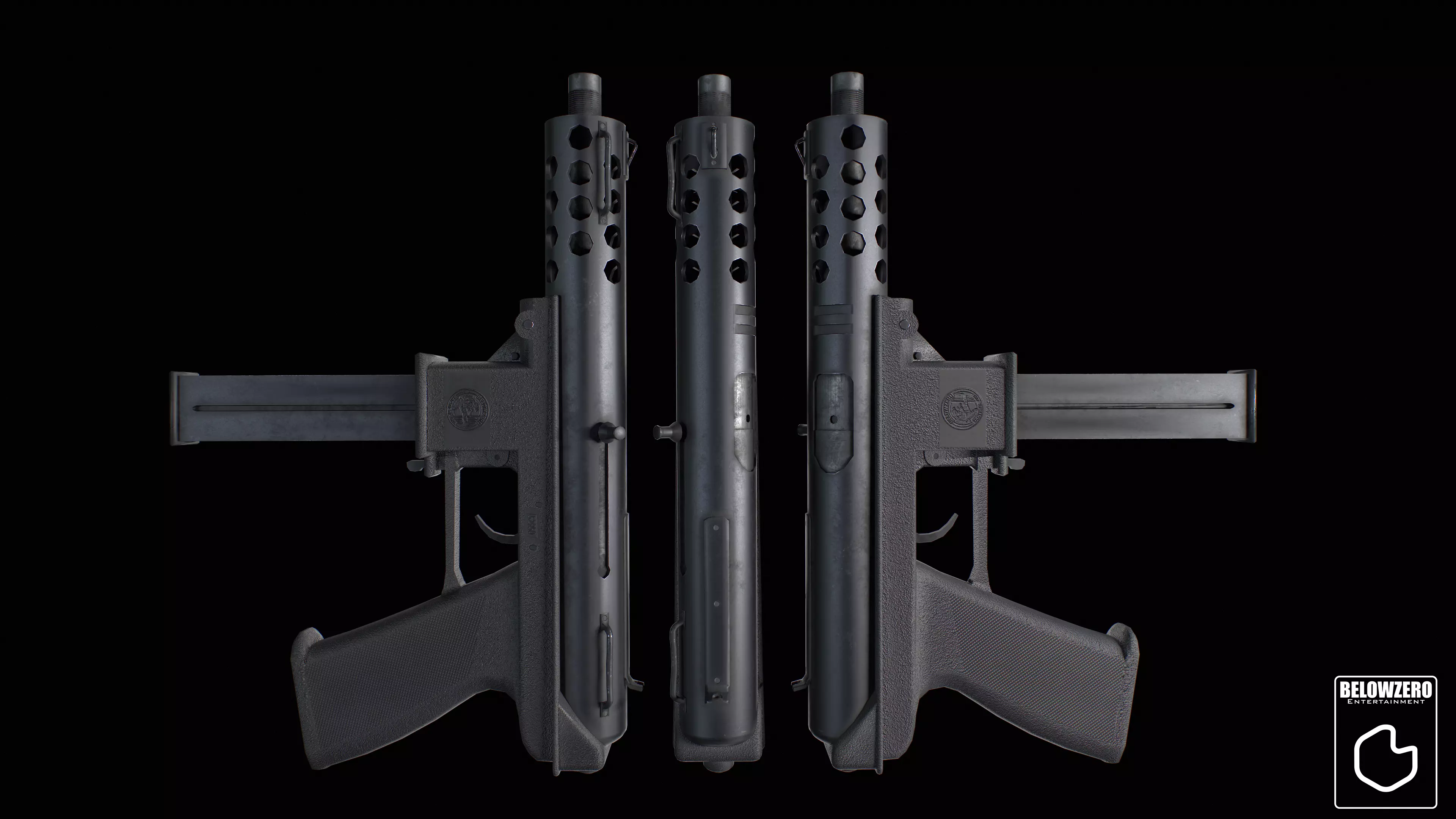 Tec-9 Low-poly 3D model_0