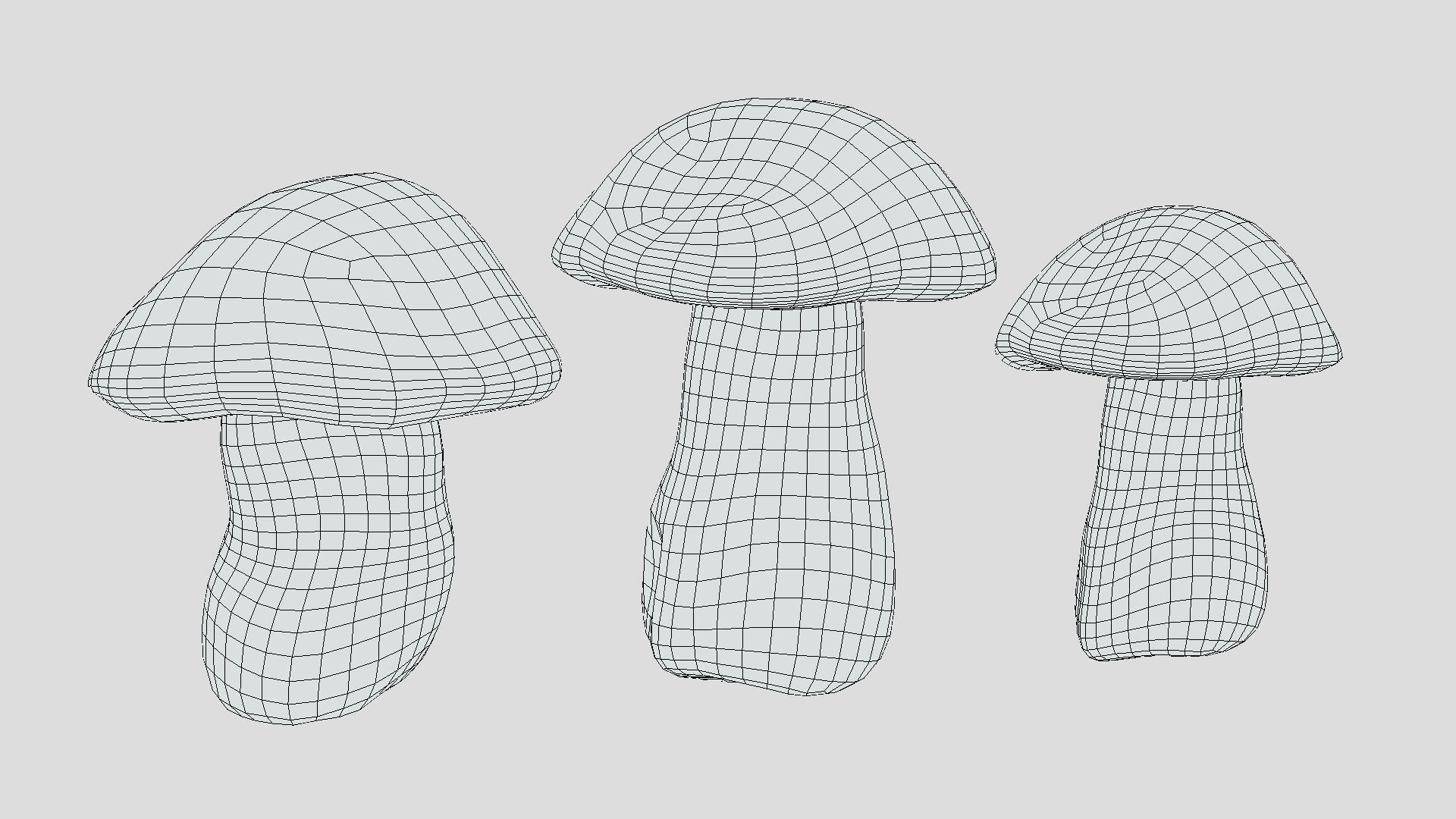 Boletus Edulis Porcini  Mushroom Low Poly 3D model_10