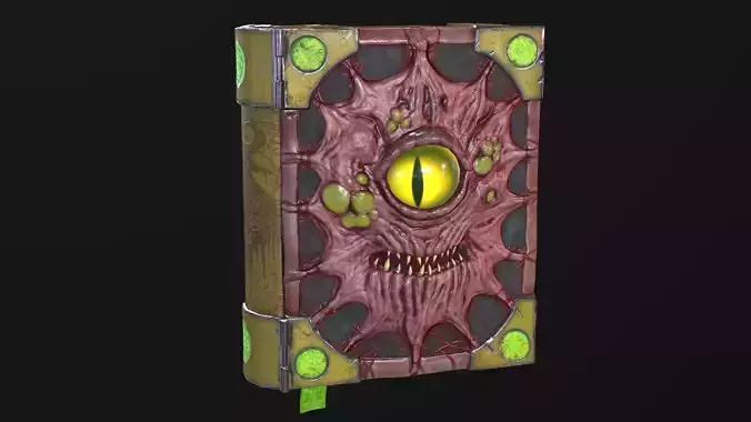Evil Book Low-poly 3D model