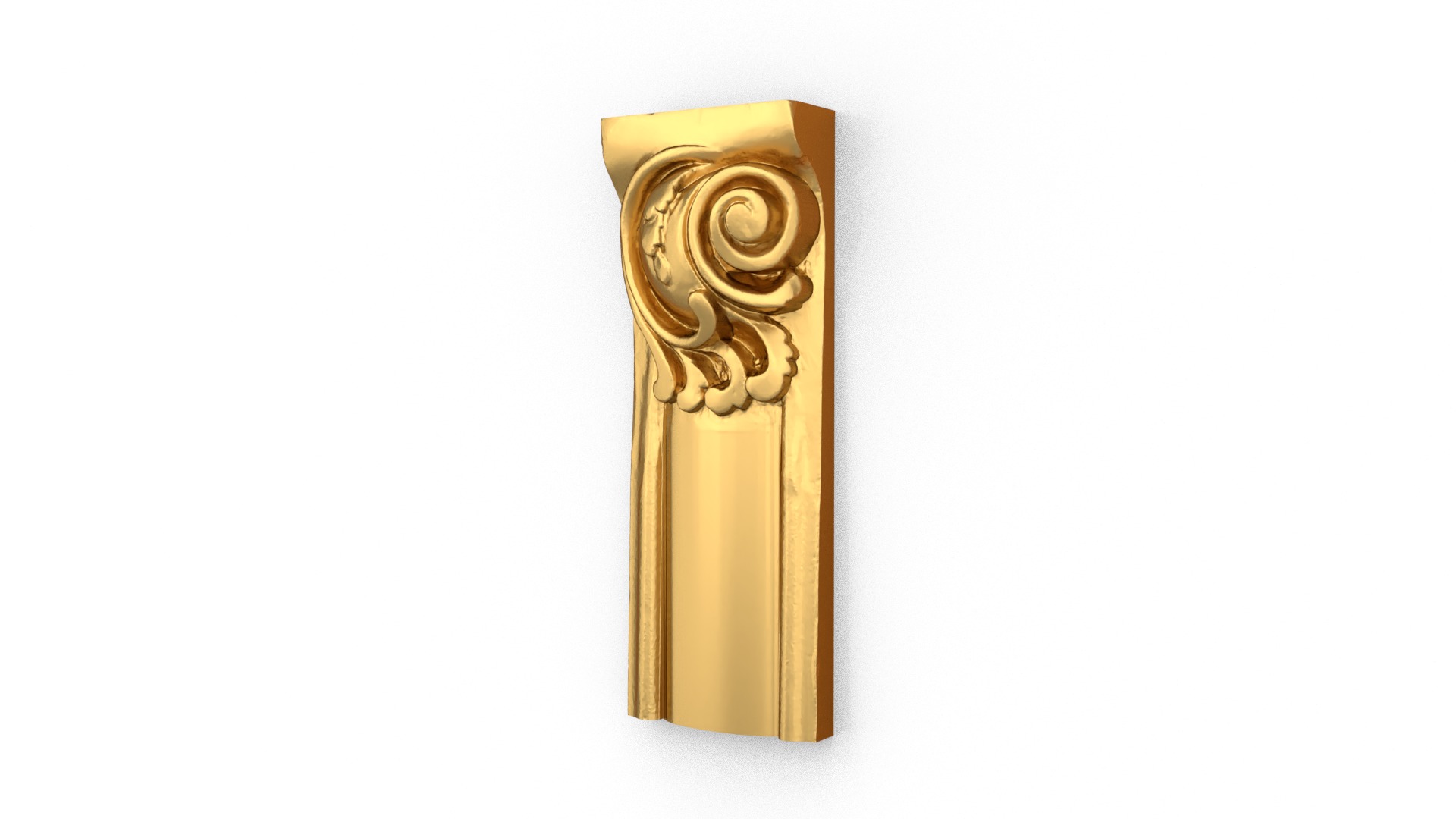Classic decor ornament carved 32 3D model_1