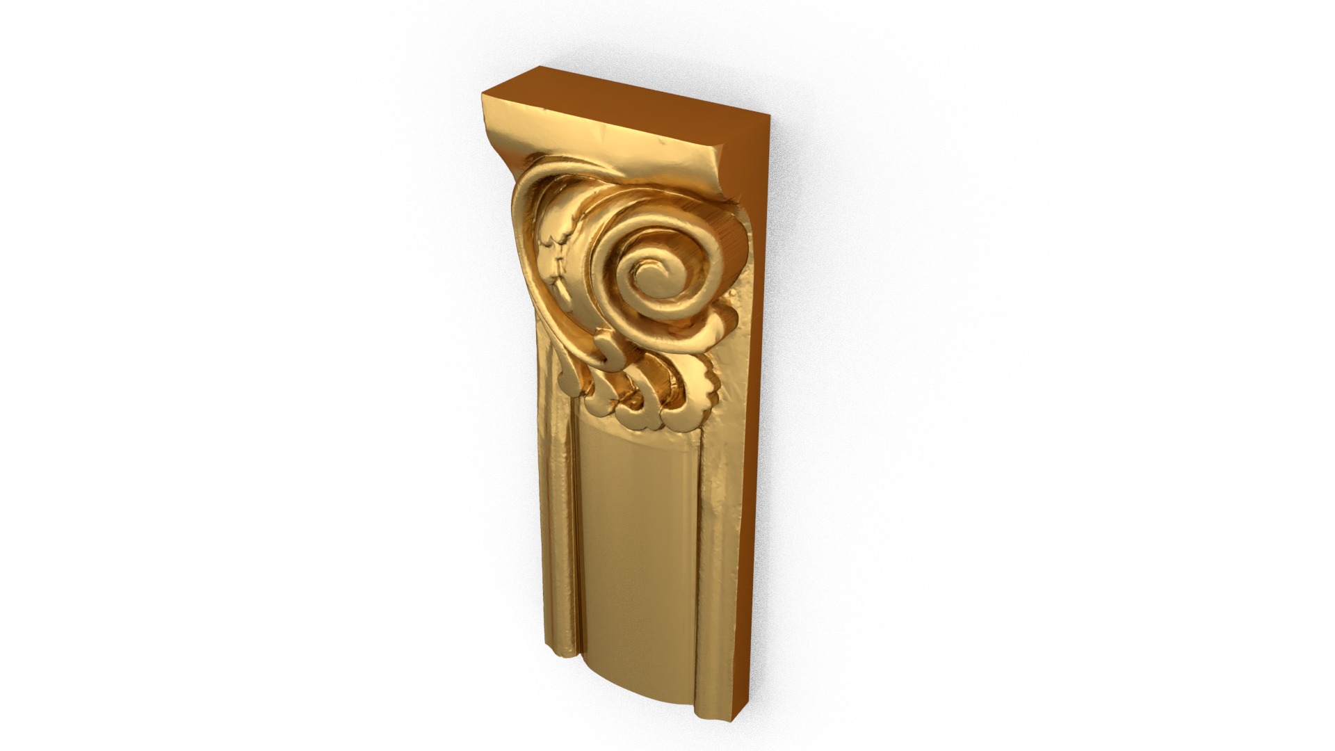 Classic decor ornament carved 32 3D model_3
