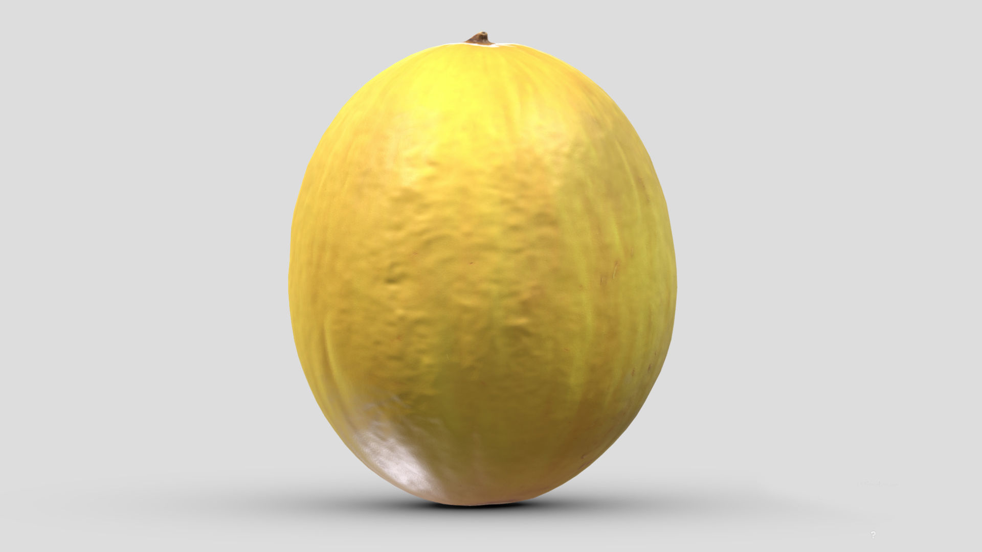 Canary Melon Low Poly 3D model_1