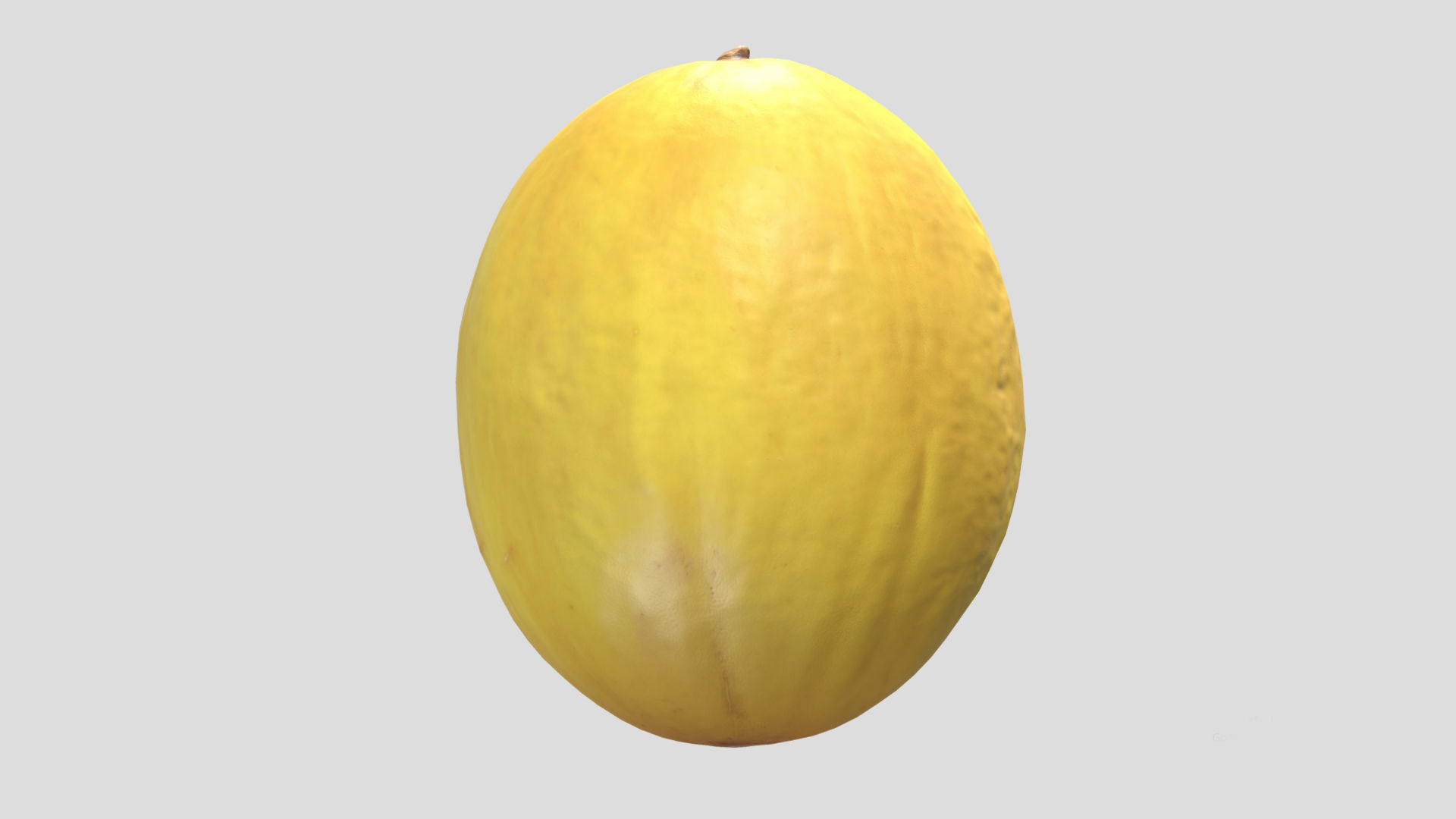 Canary Melon Low Poly 3D model_4