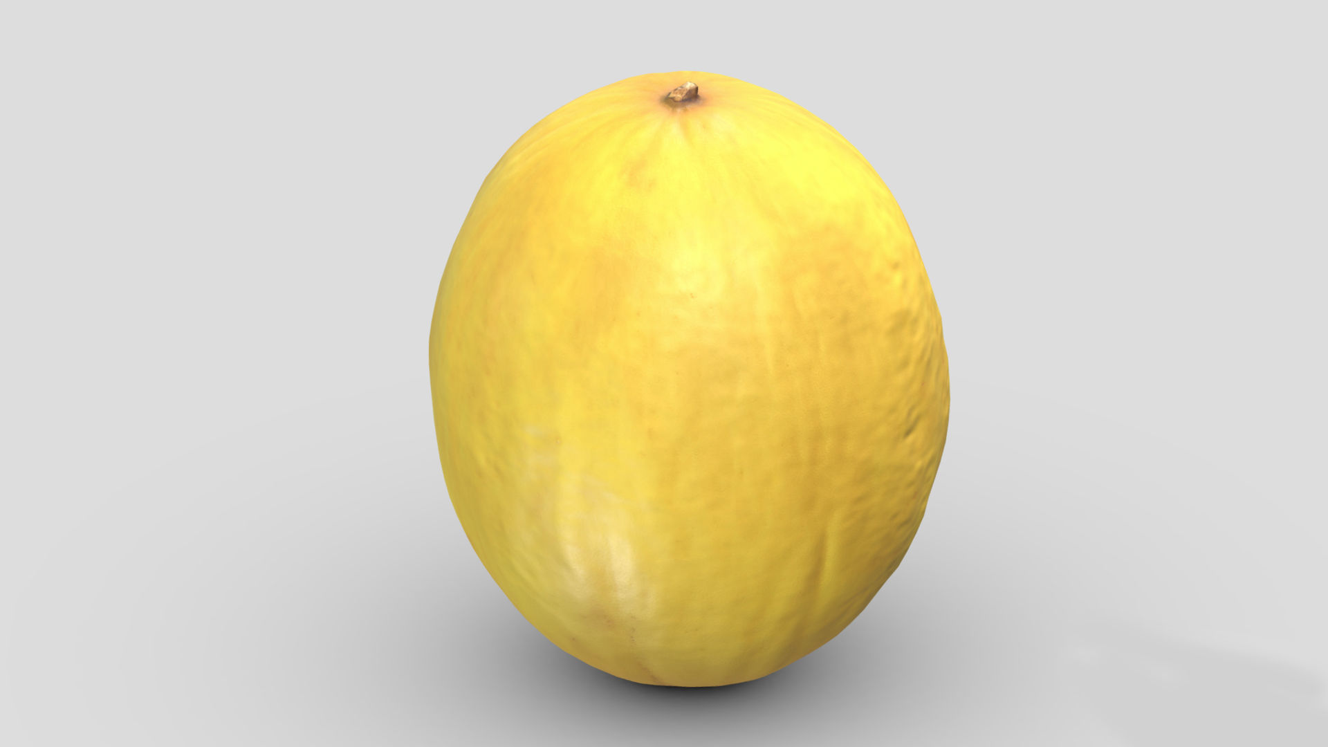 Canary Melon Low Poly 3D model_3