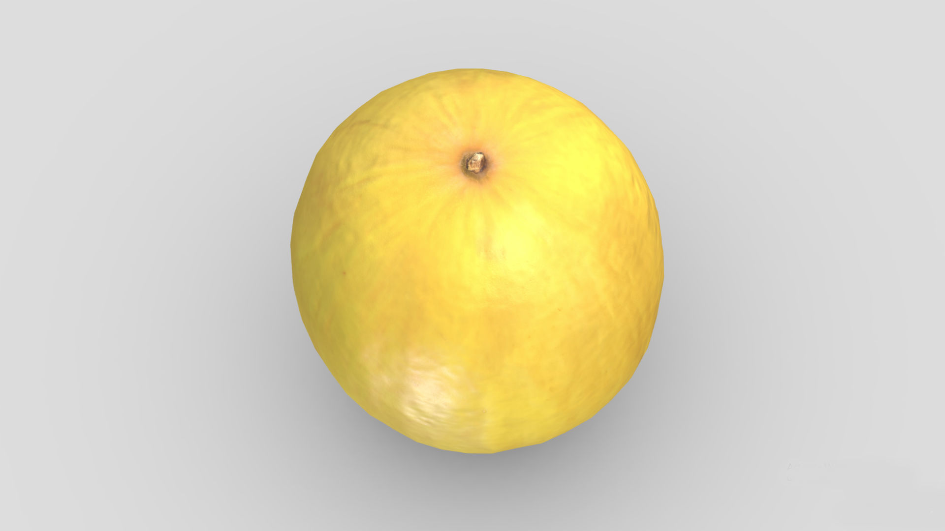 Canary Melon Low Poly 3D model_6