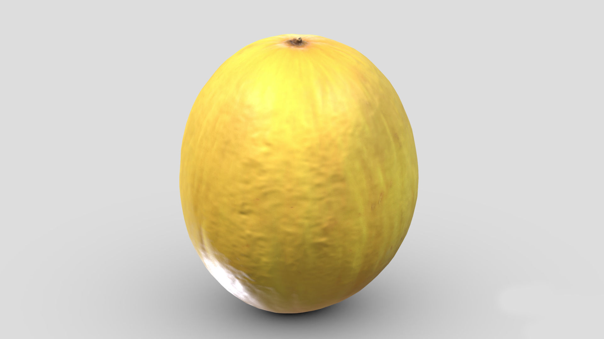 Canary Melon Low Poly 3D model_2