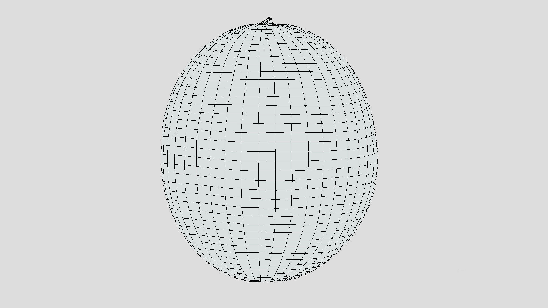 Canary Melon Low Poly 3D model_9