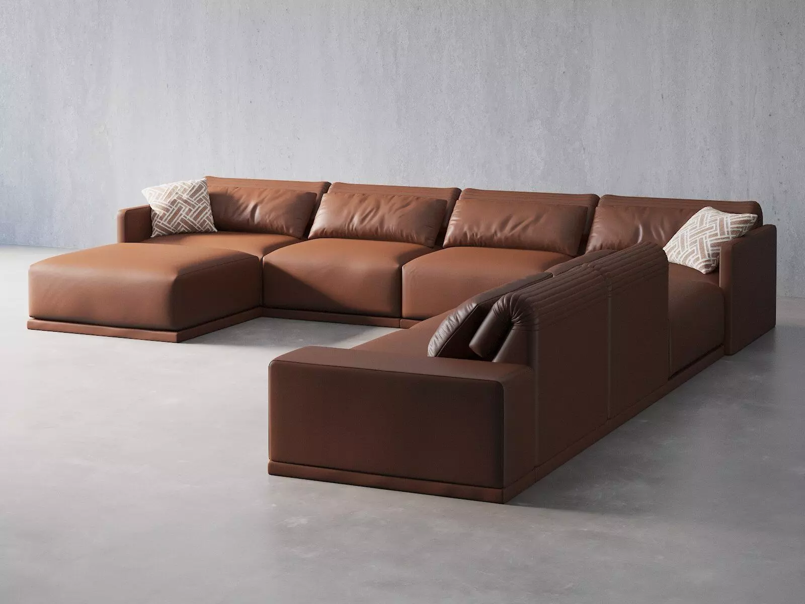 Grand Angle 13b Sofa Composition 3D model_0