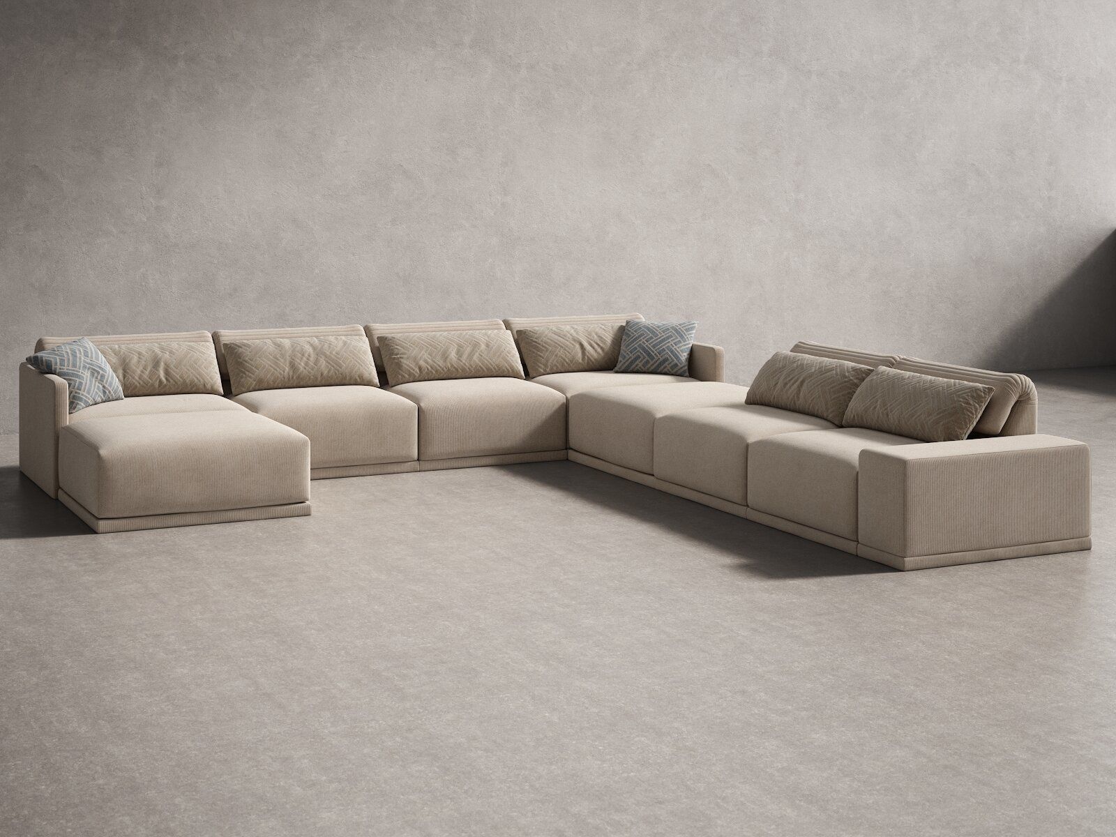 Grand Angle 13b Sofa Composition 3D model_1