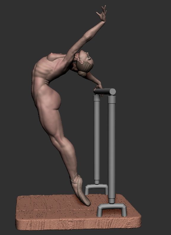 Ballerina dancer 3D print model_11