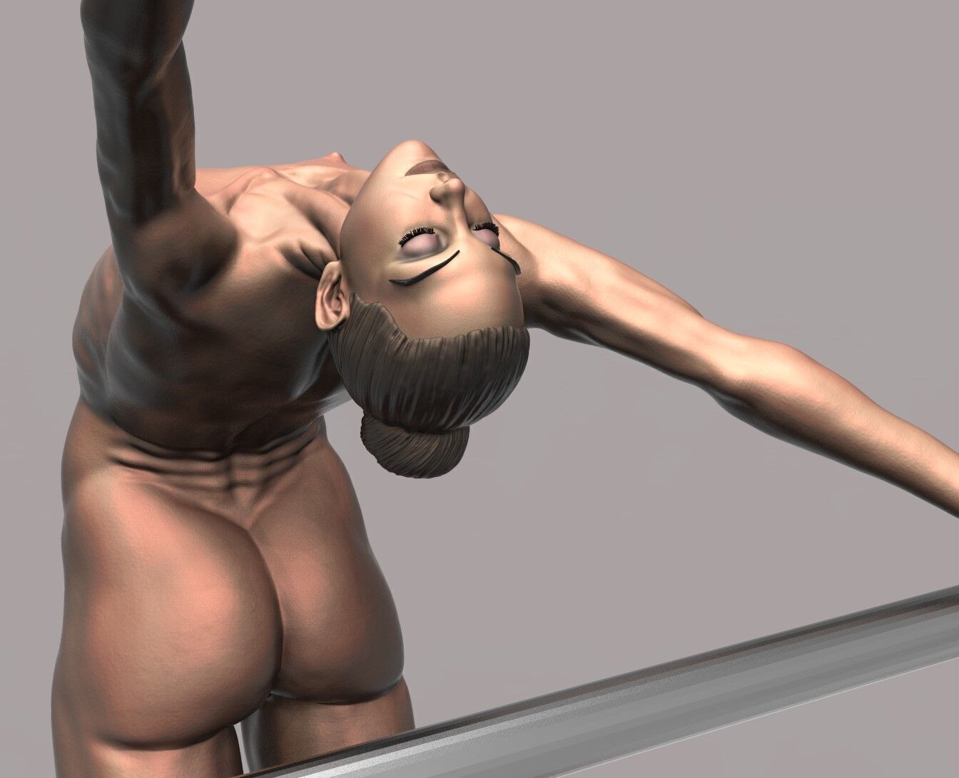 Ballerina dancer 3D print model_8