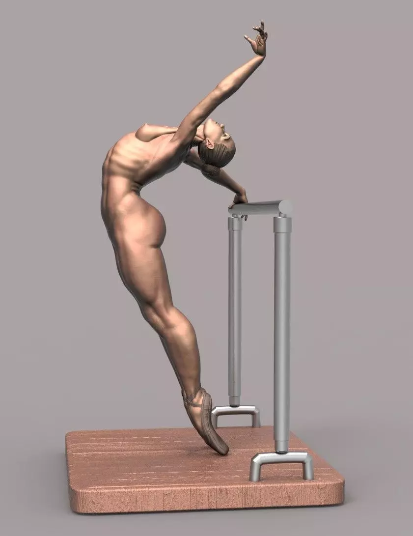 Ballerina dancer 3D print model_0