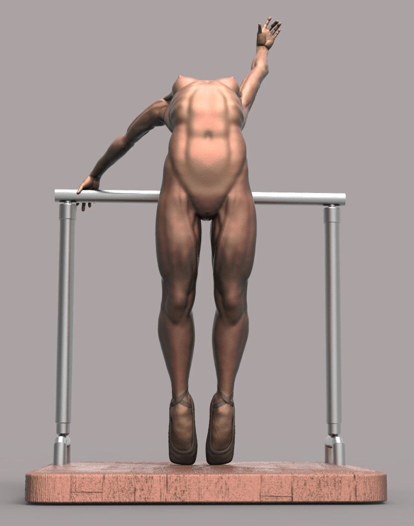 Ballerina dancer 3D print model_6