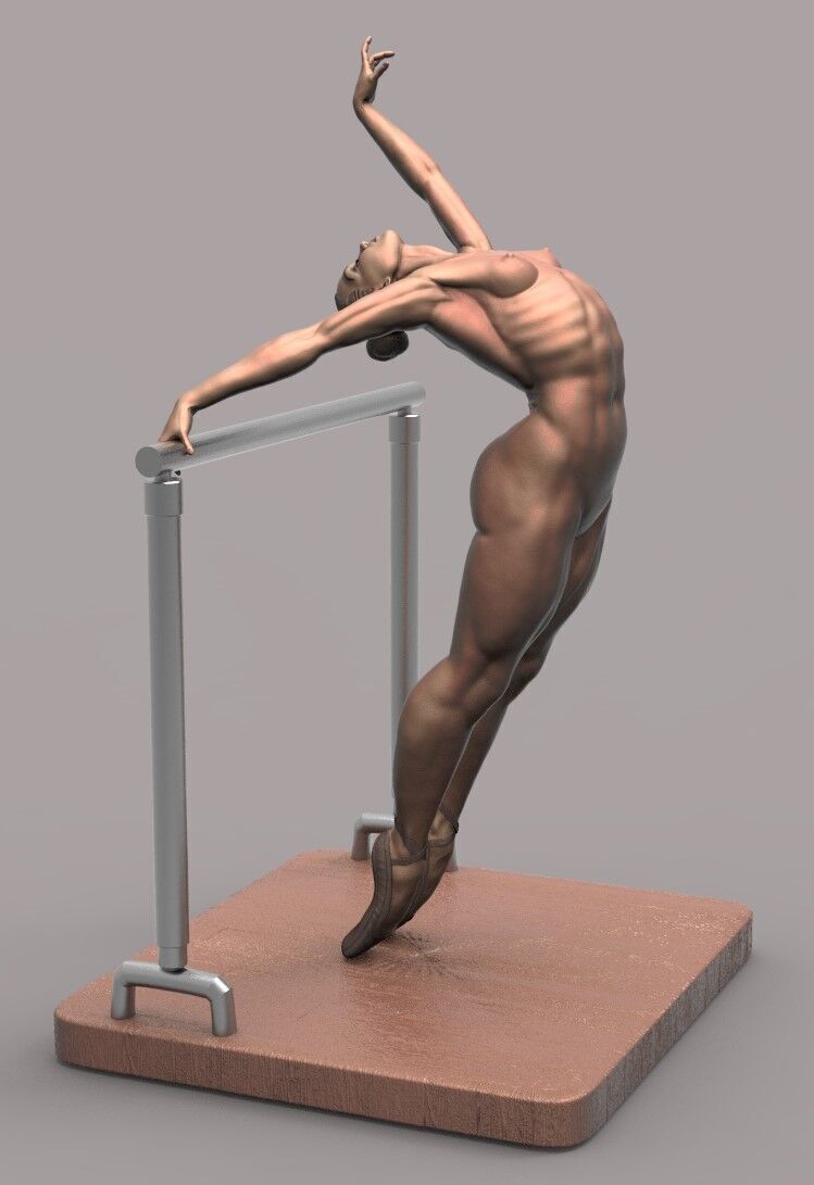 Ballerina dancer 3D print model_3