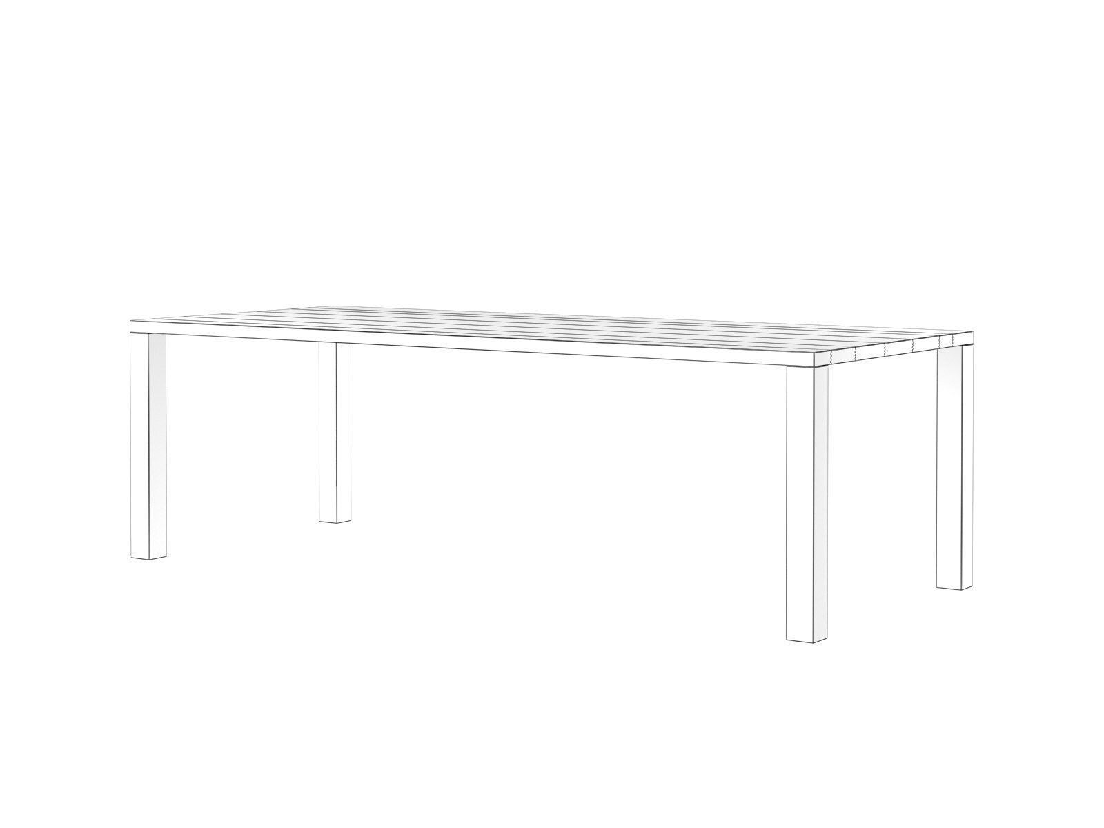 Pjur 240 Dining Table 3D model_3