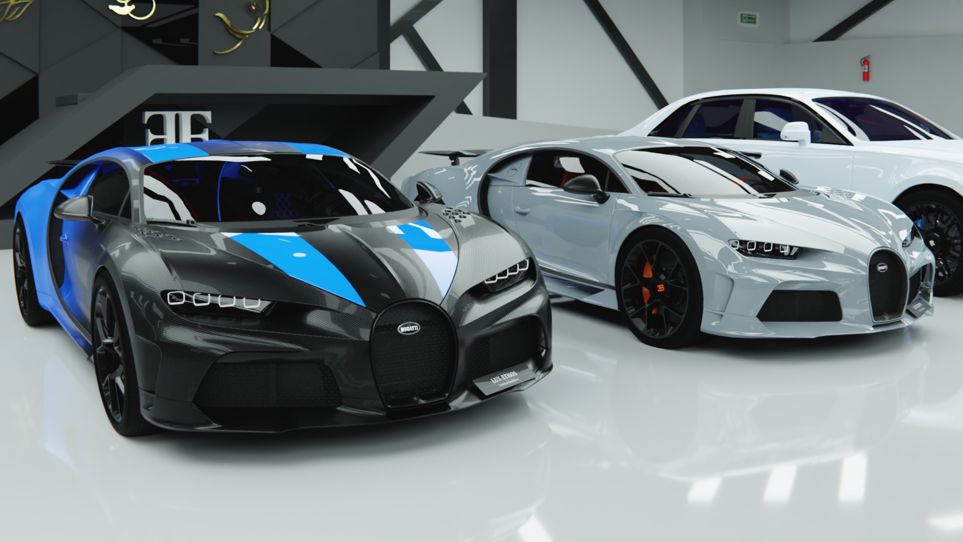 LUX ETHOS Bespoke Automotive ATELIER Showroom Car Photo Studio 3D model_2