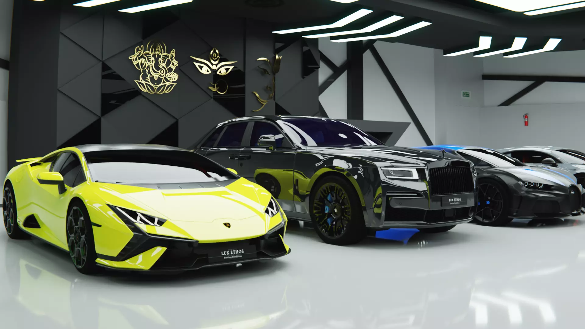 LUX ETHOS Bespoke Automotive ATELIER Showroom Car Photo Studio 3D model_0