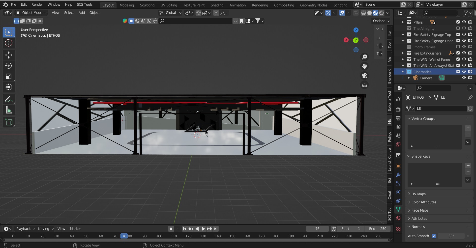 LUX ETHOS Bespoke Automotive ATELIER Showroom Car Photo Studio 3D model_6