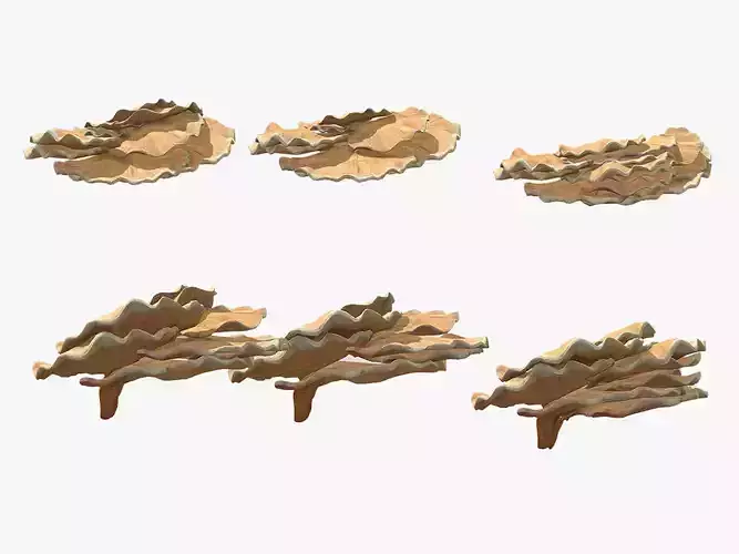 Chicken of The Woods Mushroom Low Poly