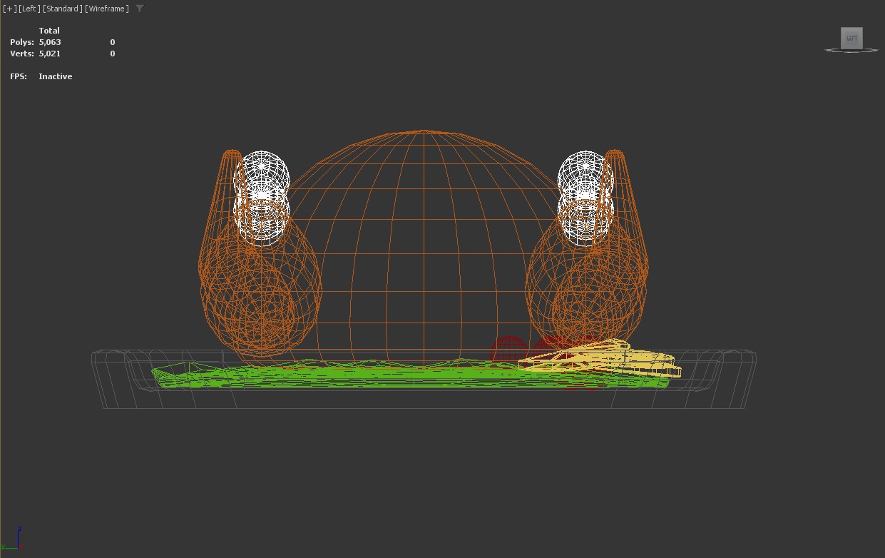 Stylized Low-Poly Roasted Chicken Low-poly 3D model_7