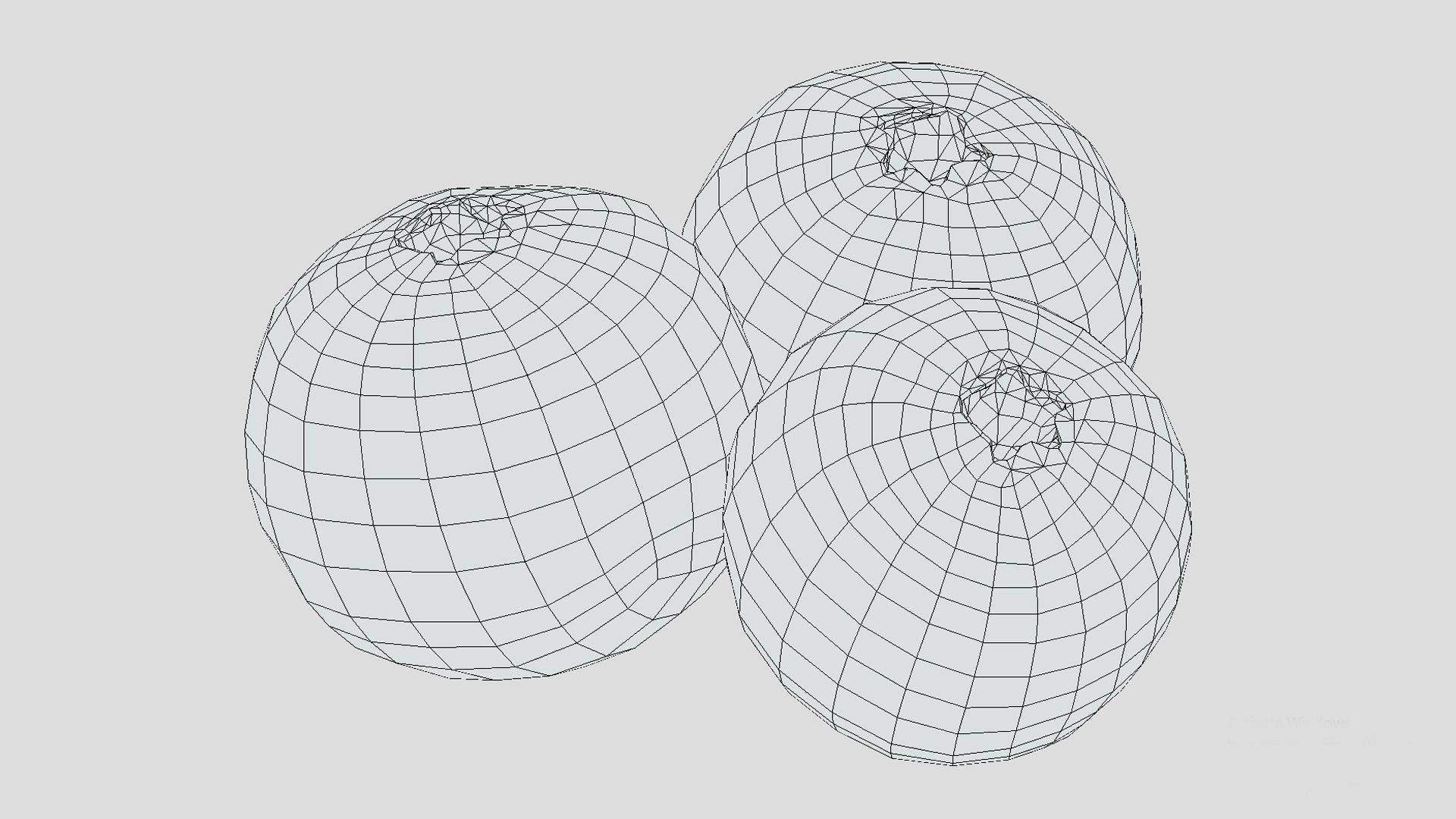 Cranberry Low Poly 3D model_9