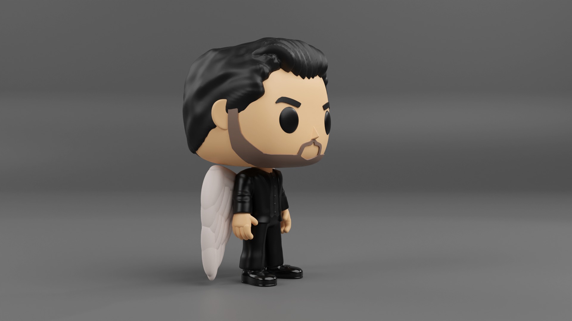 Lucifer Morningstar funko pop from the tv show lucifer 3D print model_5