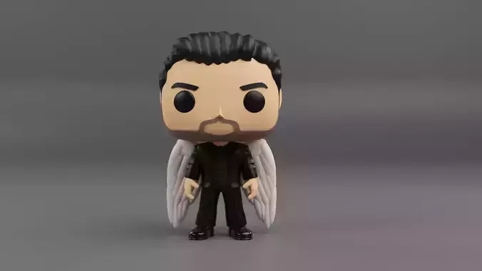 Lucifer Morningstar funko pop from the tv show lucifer 3D print model
