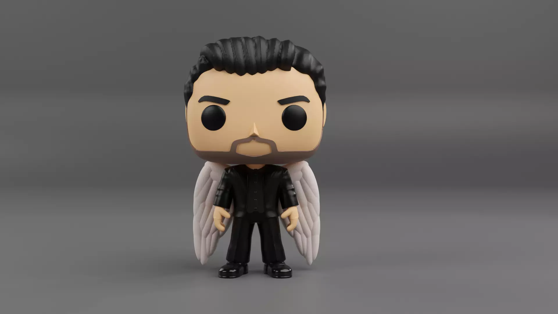 Lucifer Morningstar funko pop from the tv show lucifer 3D print model_0