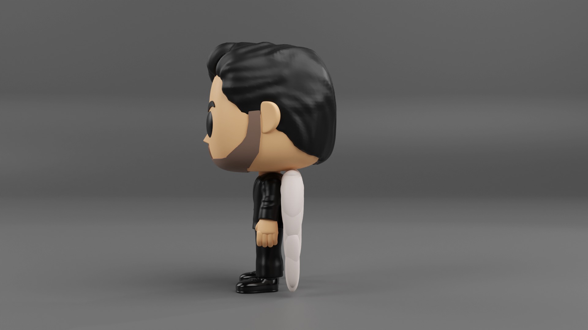Lucifer Morningstar funko pop from the tv show lucifer 3D print model_1