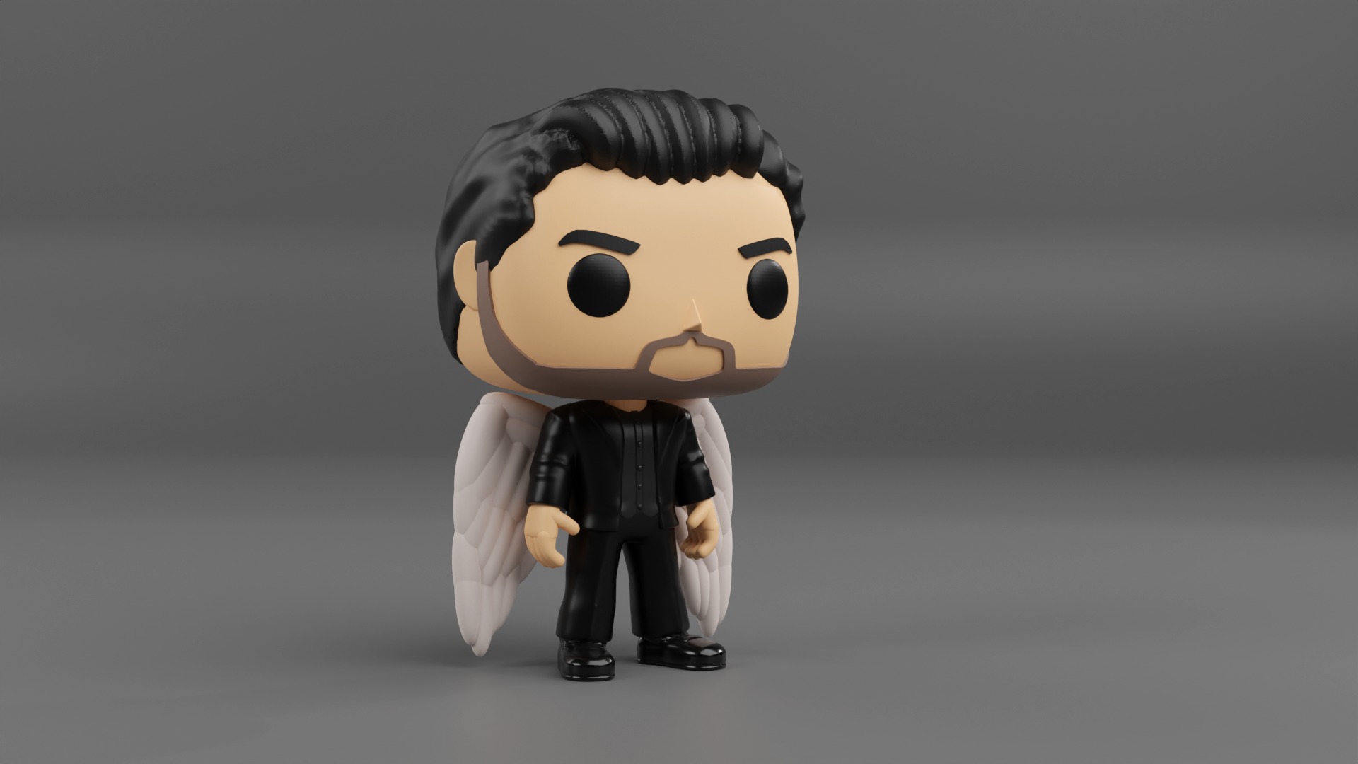 Lucifer Morningstar funko pop from the tv show lucifer 3D print model_4