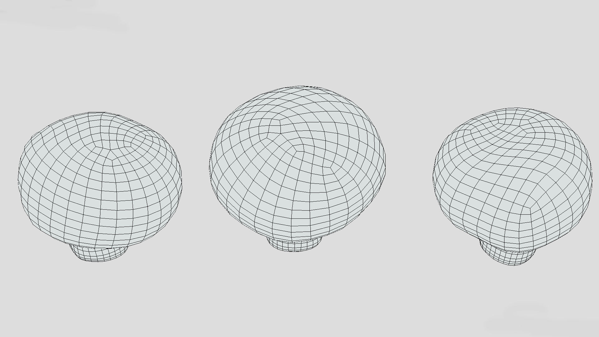 Cremini Mushroom Low Poly 3D model_9