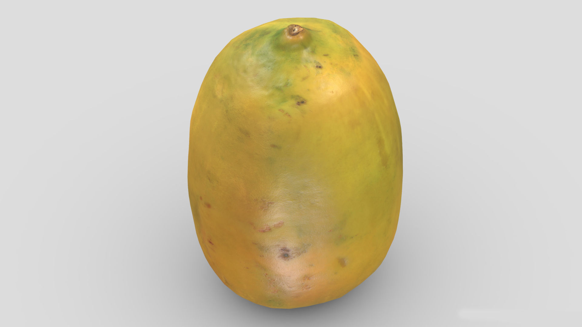 Crenshaw Melon Low Poly 3D model_1