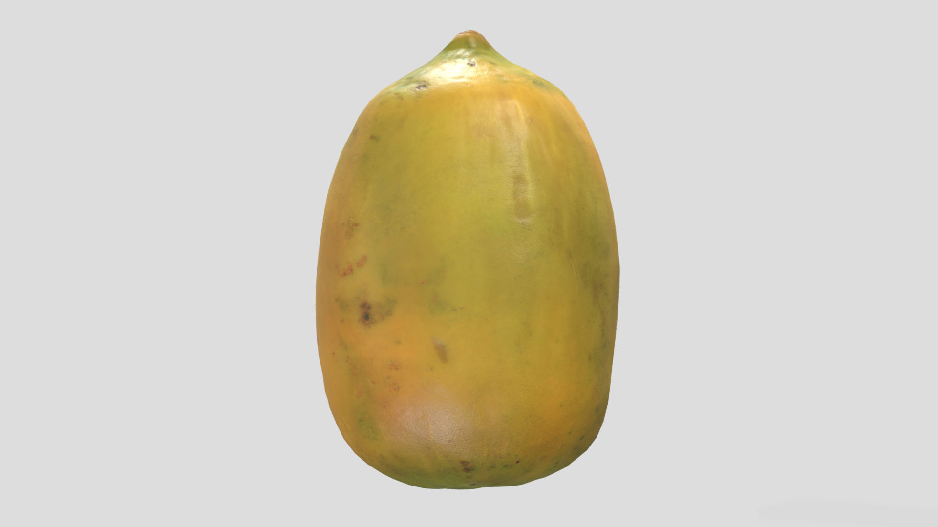 Crenshaw Melon Low Poly 3D model_4