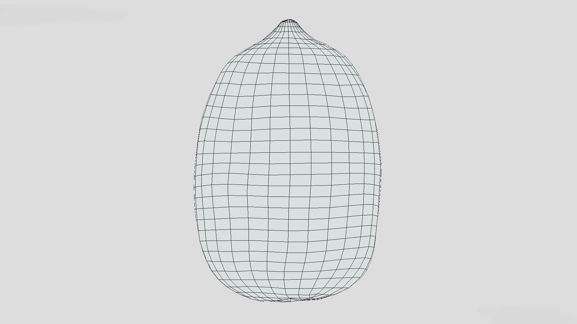 Crenshaw Melon Low Poly 3D model_10