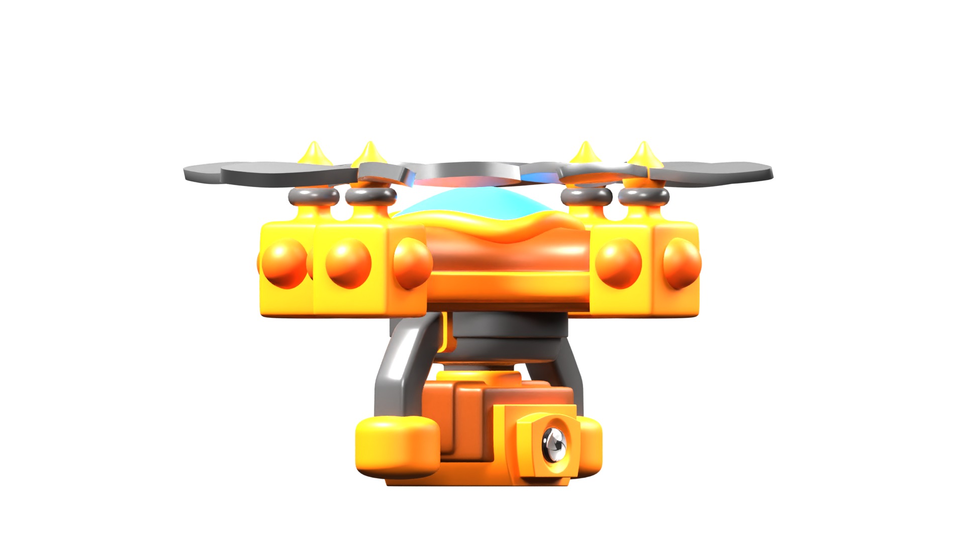 Camera Drone 3D model_16