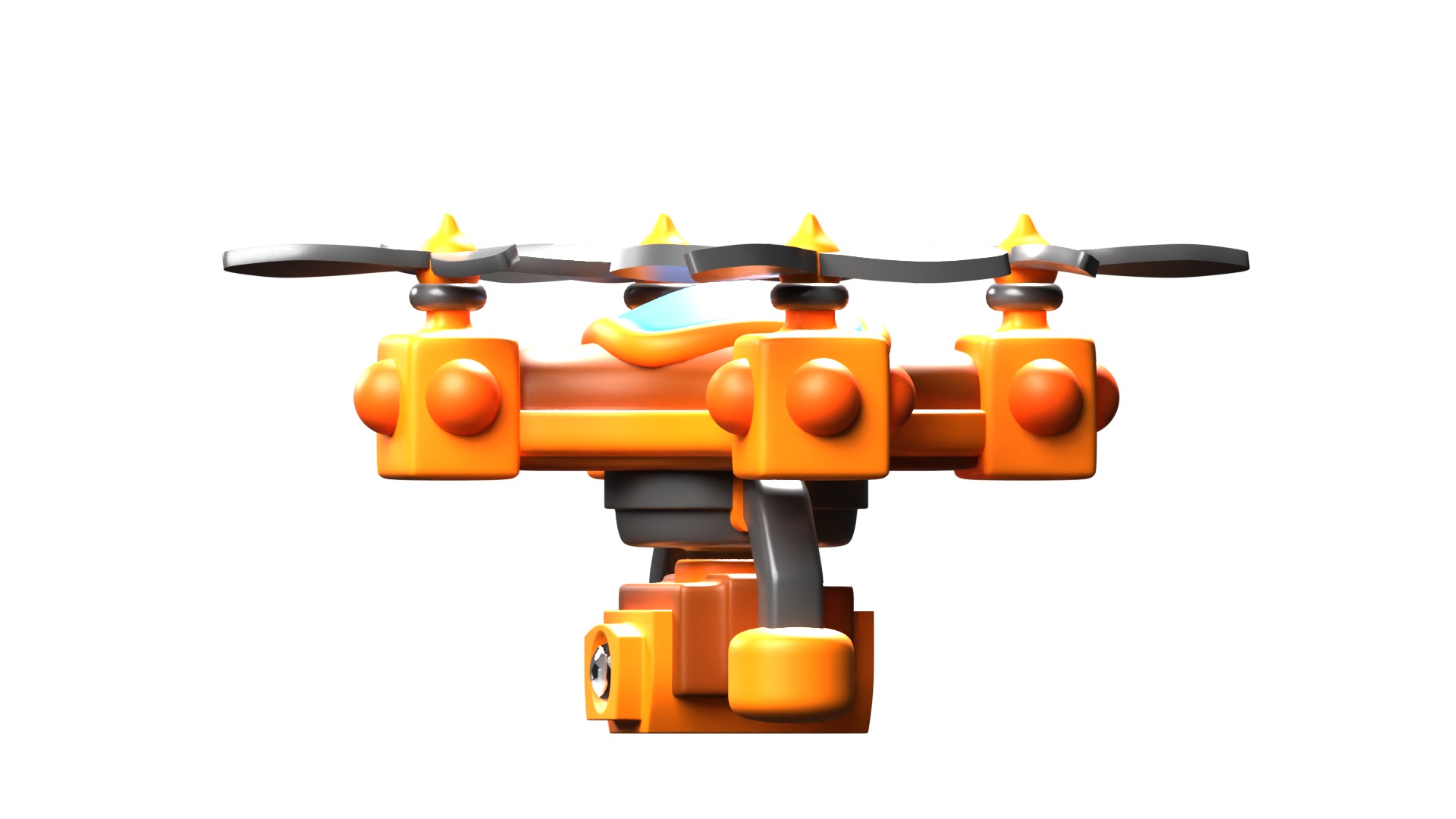 Camera Drone 3D model_4