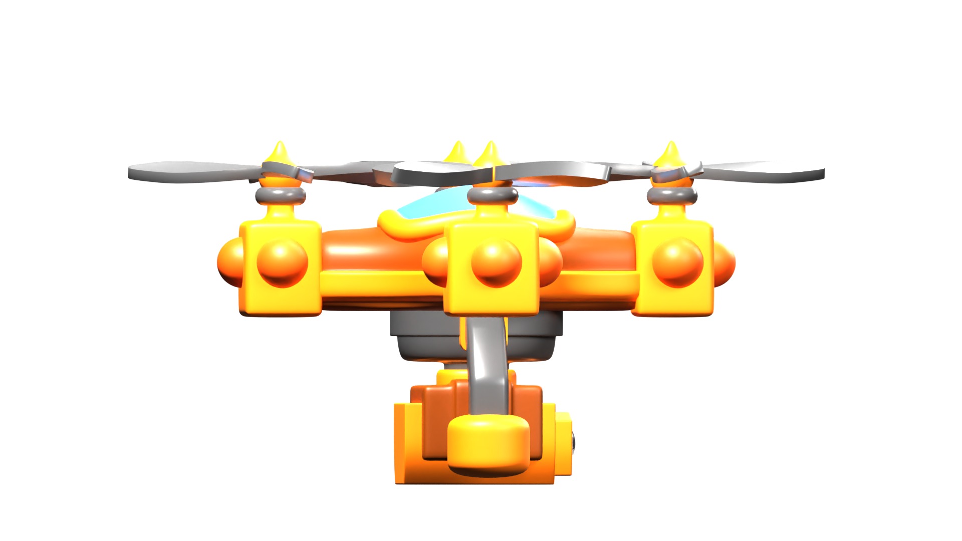 Camera Drone 3D model_14