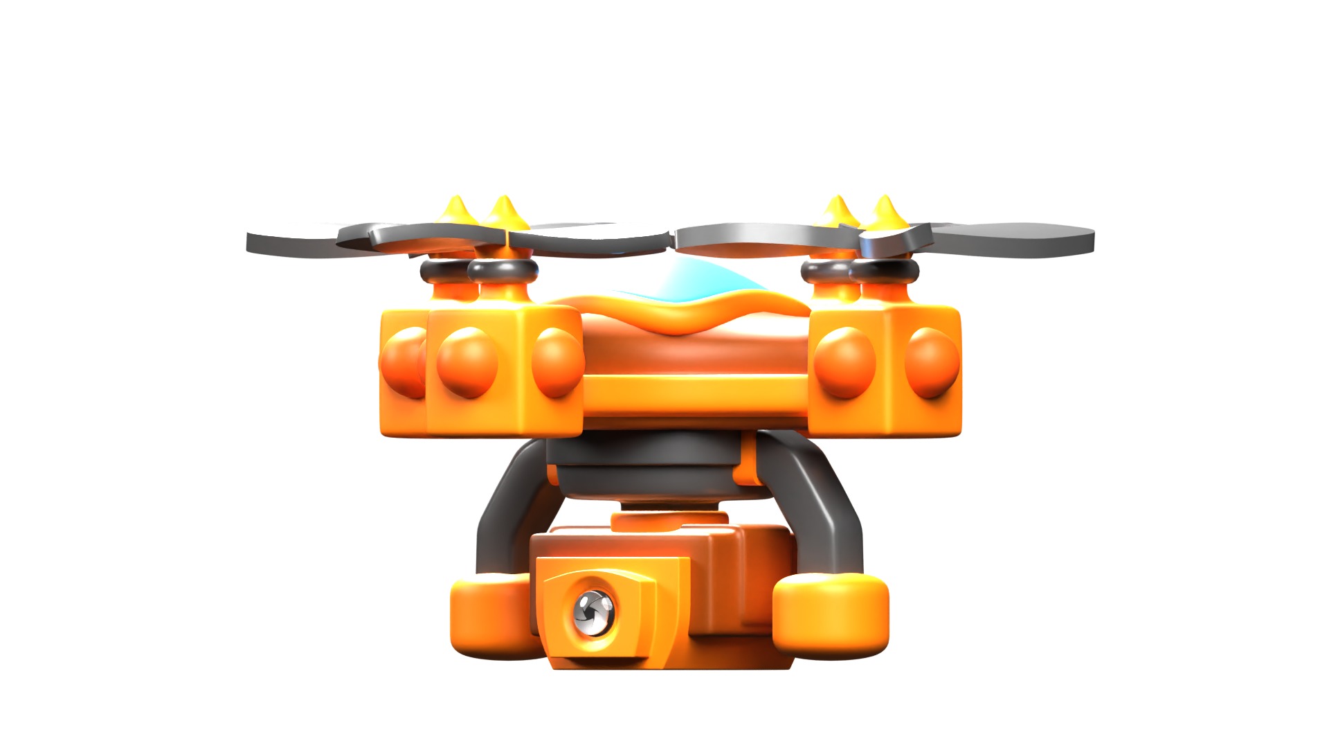 Camera Drone 3D model_2