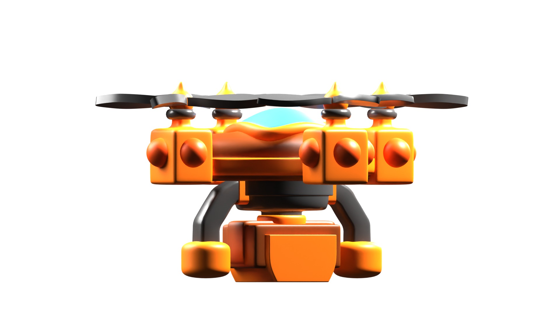 Camera Drone 3D model_8