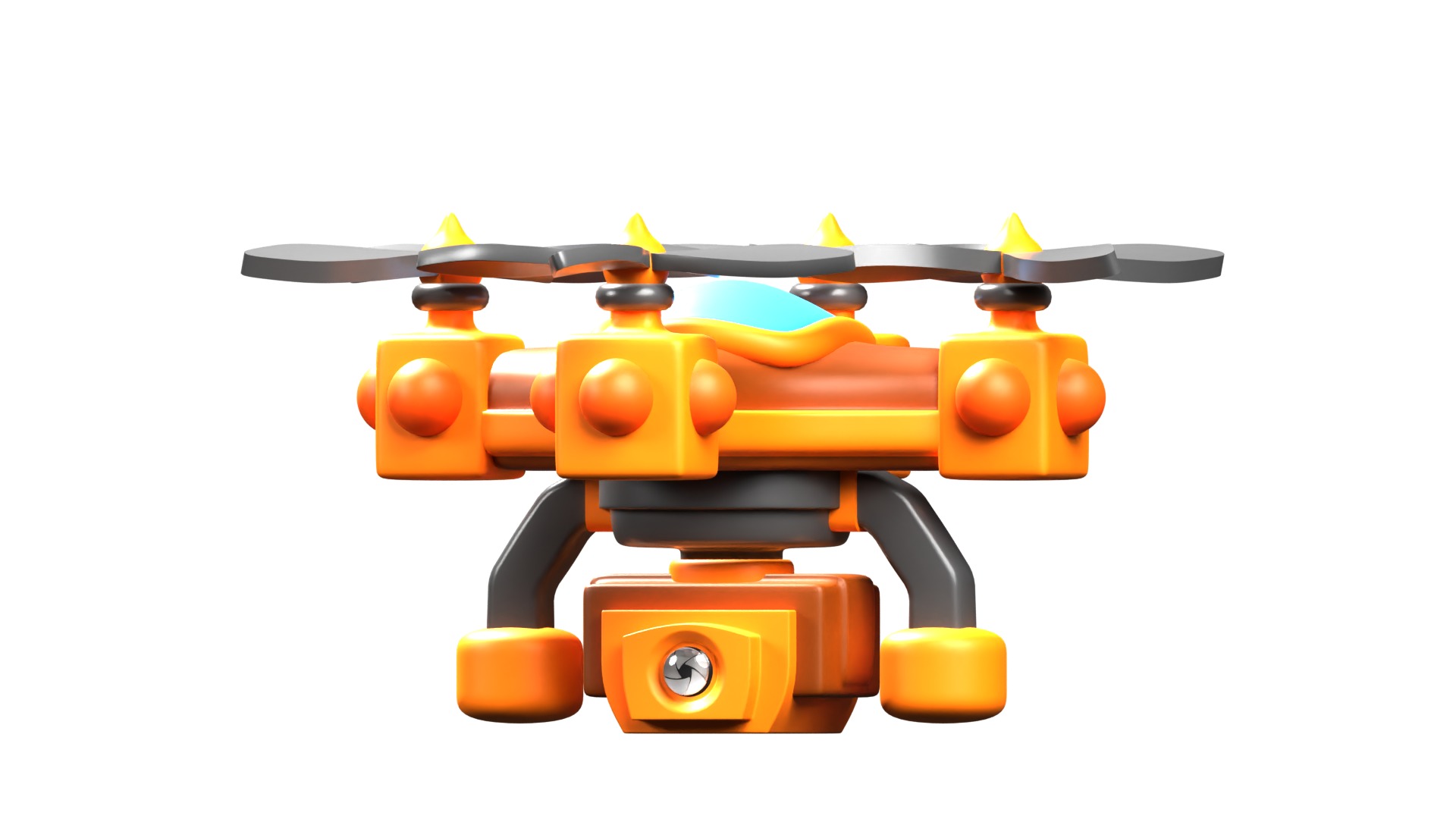 Camera Drone 3D model_1