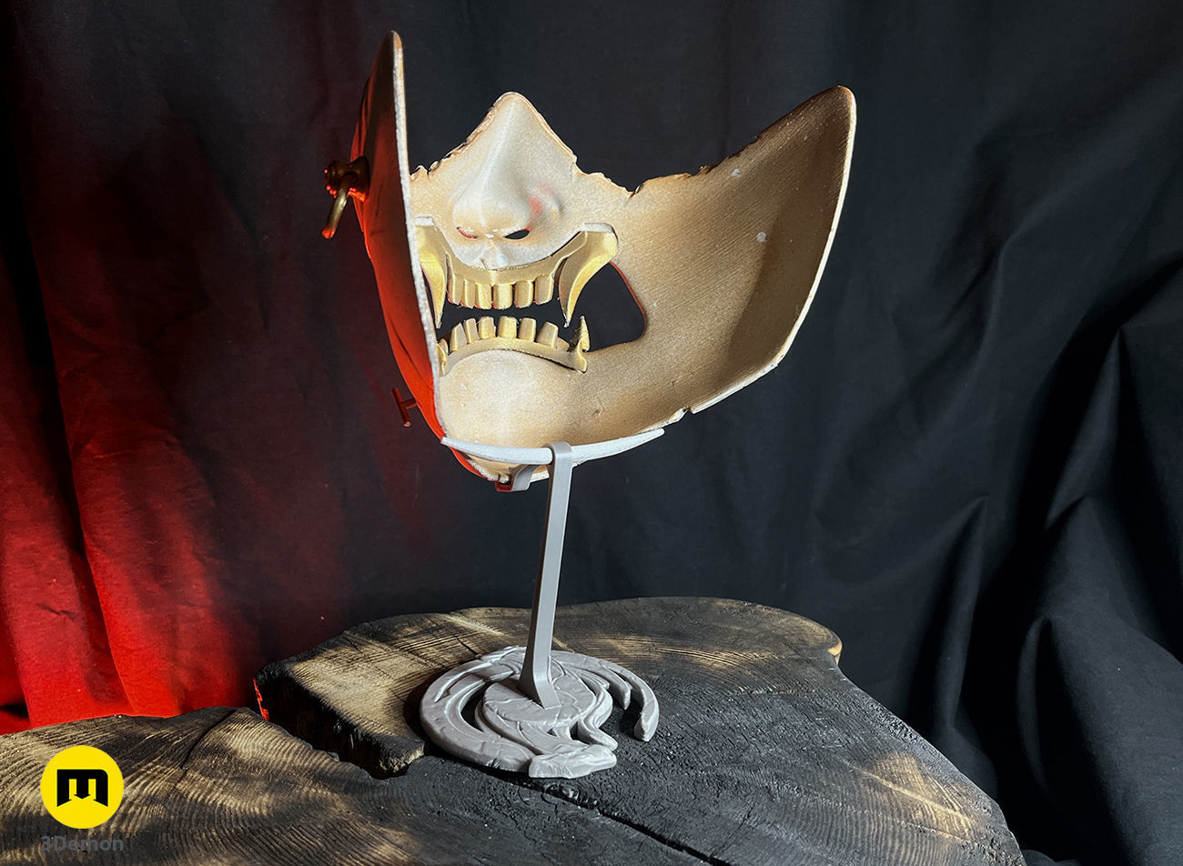 Ghost of Yotei Samurai Mask 3D print model_7