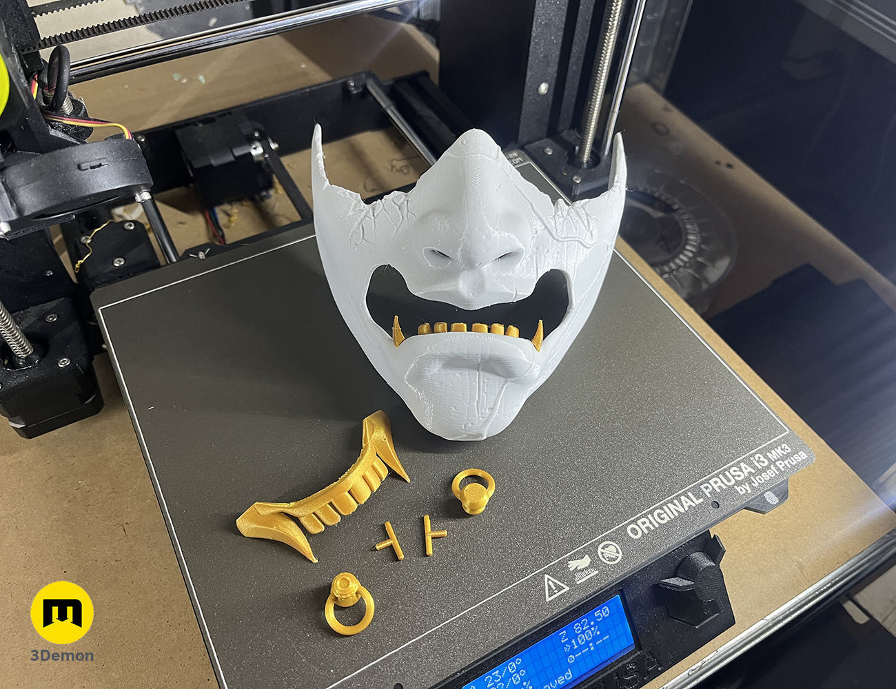 Ghost of Yotei Samurai Mask 3D print model_4