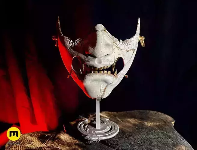 Ghost of Yotei Samurai Mask 3D print model