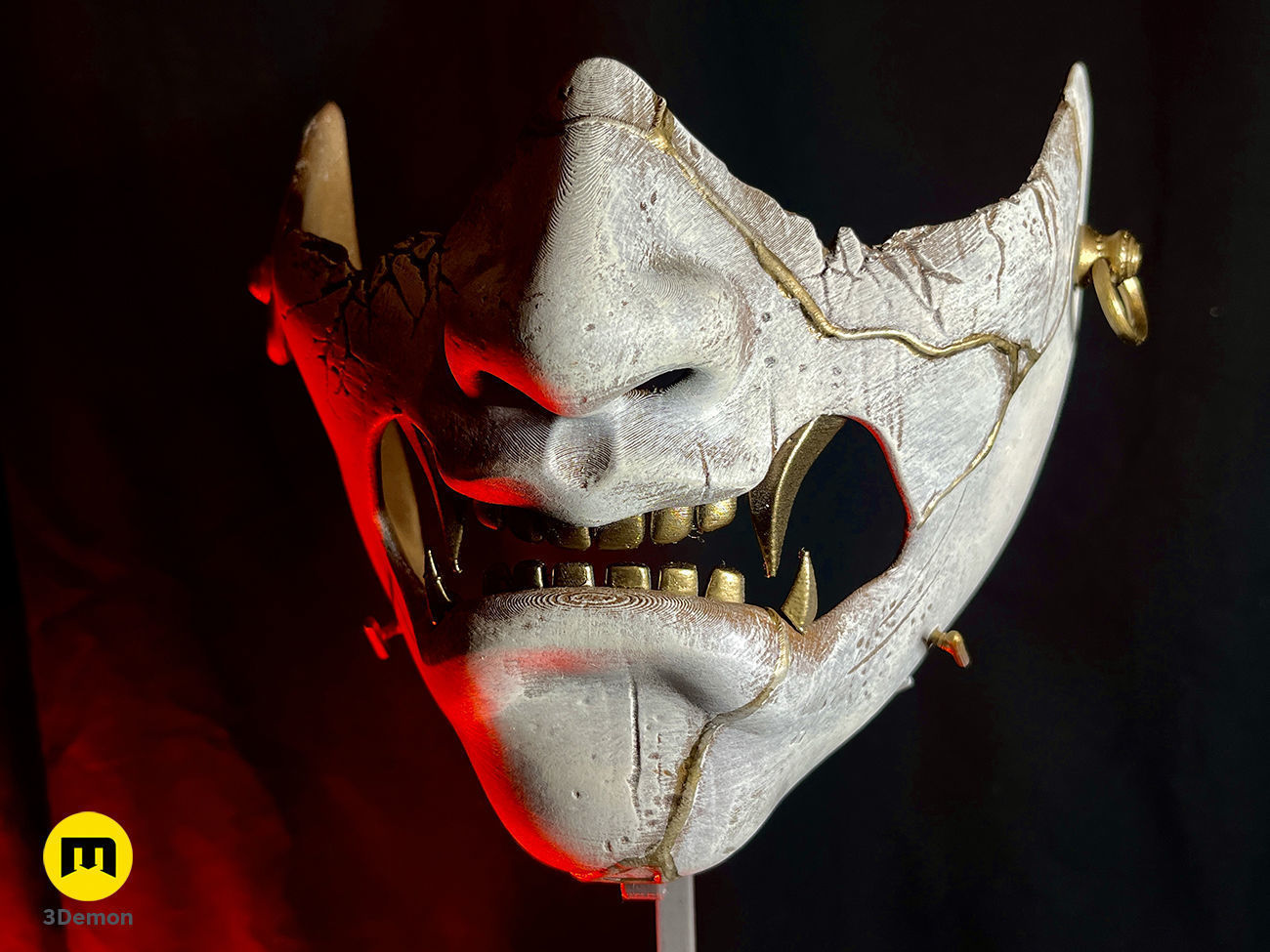 Ghost of Yotei Samurai Mask 3D print model_3