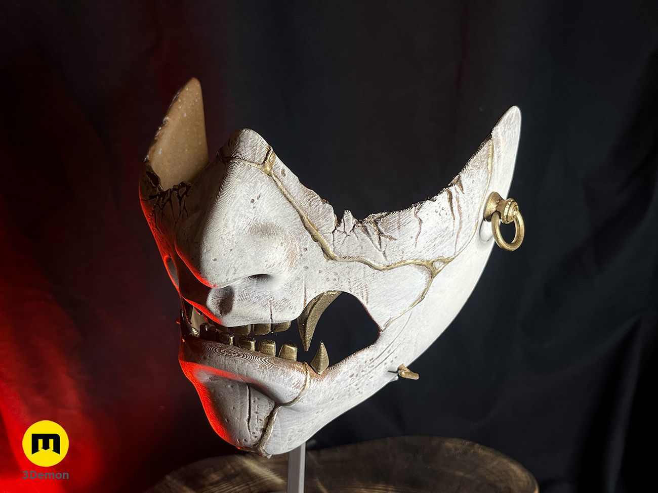 Ghost of Yotei Samurai Mask 3D print model_1