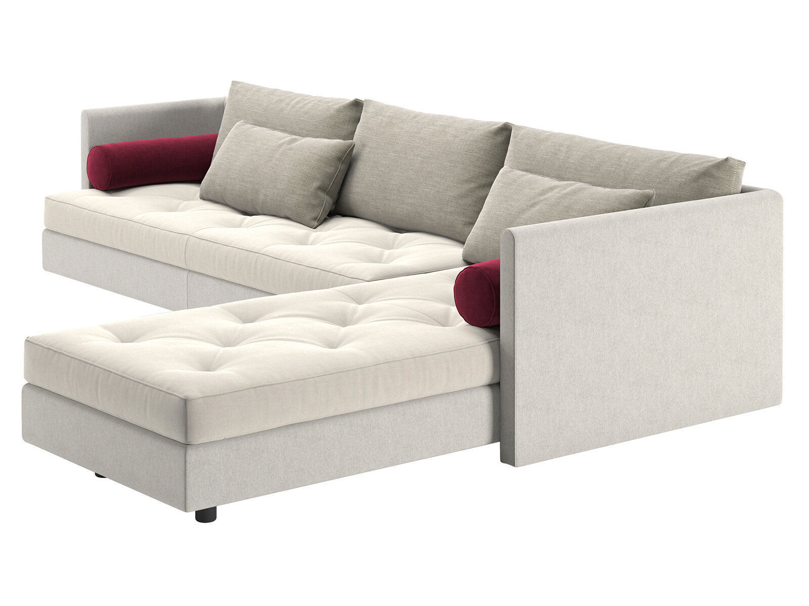 Nomade 2 Corner Sofa 3D model_11