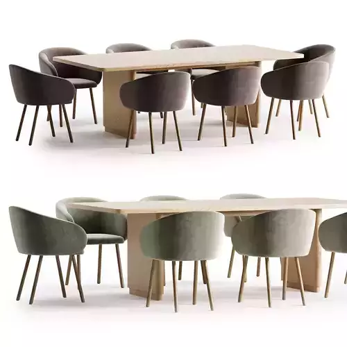nasu armchair rina table